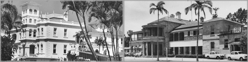 Government Houses: Fernberg, 1947; Old Governemnt House, 1960. State Library of Queensland.