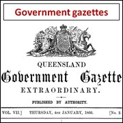 Government gazettes