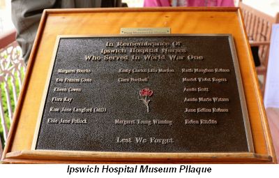 Ipswich Hospital Museum Plaque