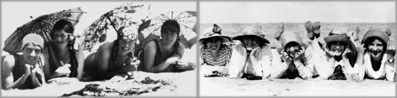 Life is a beach: Lindeman Island, Queensland, 1928; Woody Point, Redcliffe, 1919. State Library of Queensland